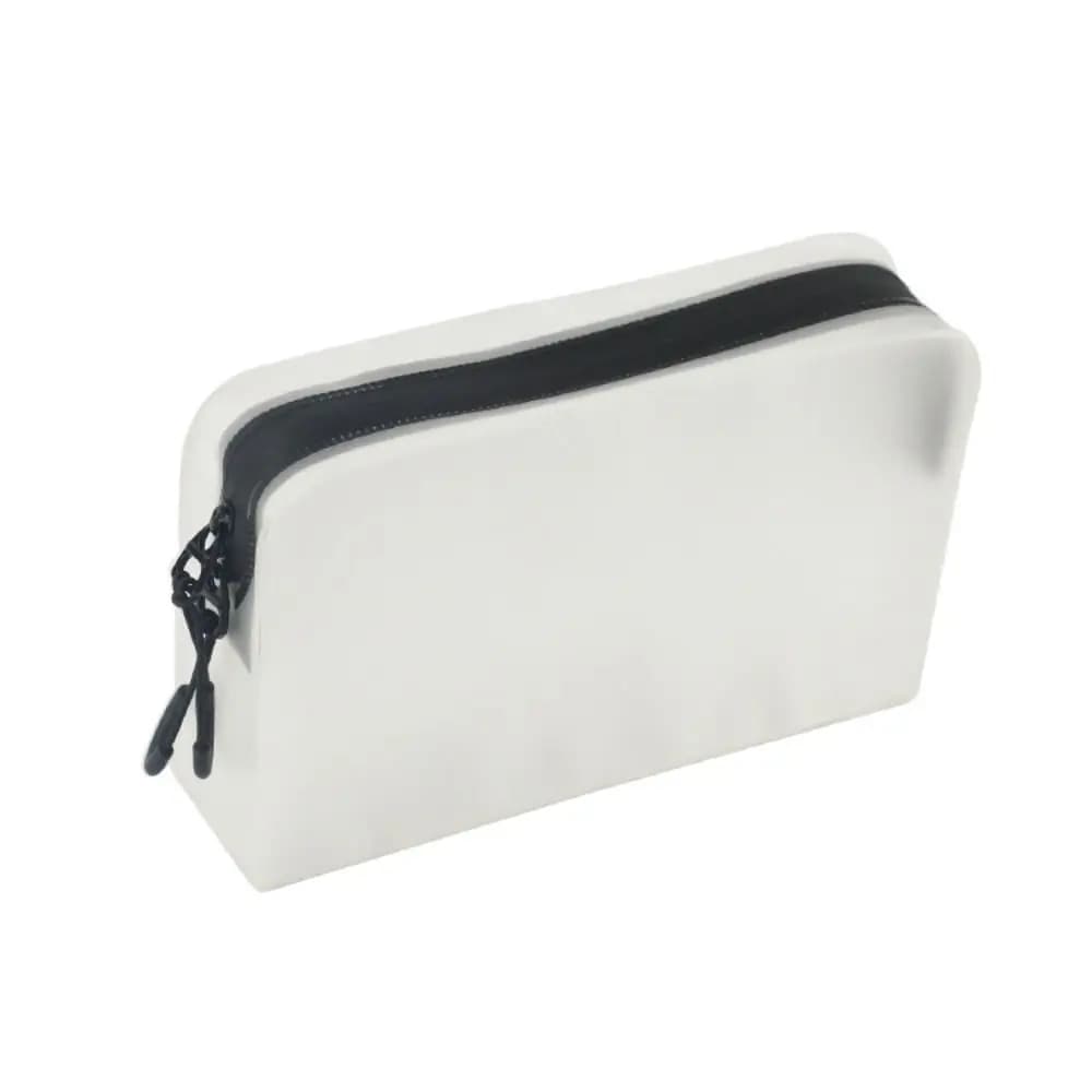 Organizer Bag for Toilets, Beauty Case Transparent in Soft Leather, Bathroom Bag, Opaca Makeup Case, Female Storage Bag