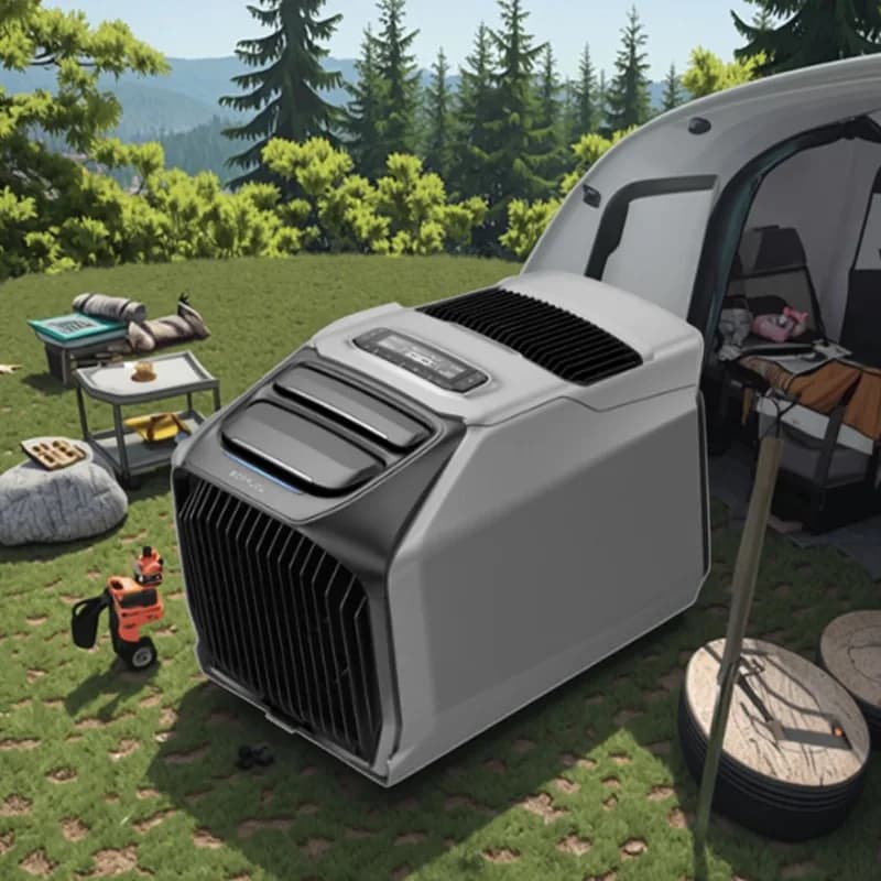 Portable Air Conditioner Mark 3, Camping Air Conditioning with Cooling and Heating Function, Battery Powered
