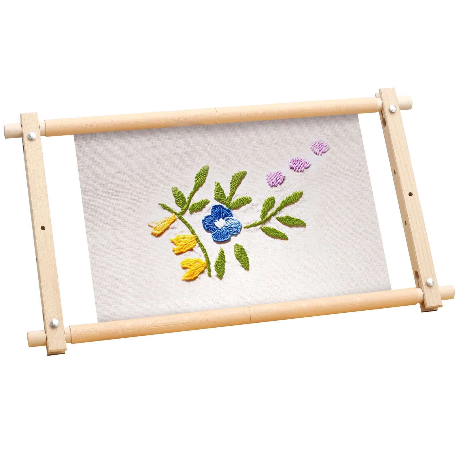 Embroidery Frame Needlepoint Embroidery Tapestry Scroll Frame Beech Wood Cross Stitch Frame Removable Needlepoint Stretcher