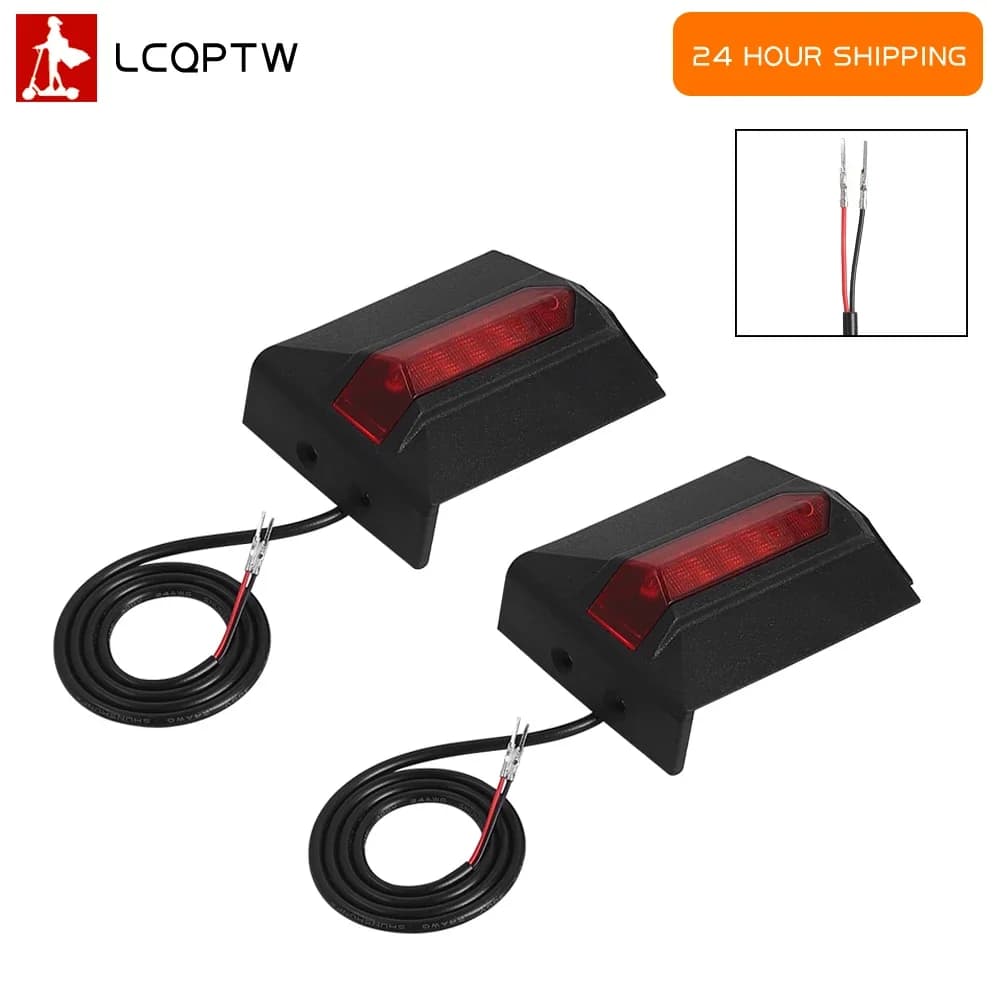 Luce laterale posteriore con copertura Lampada luce laterale per KUGOO KIRIN KuKirin G2 PRO Scooter elettrico Parte laterale sinistra o destra