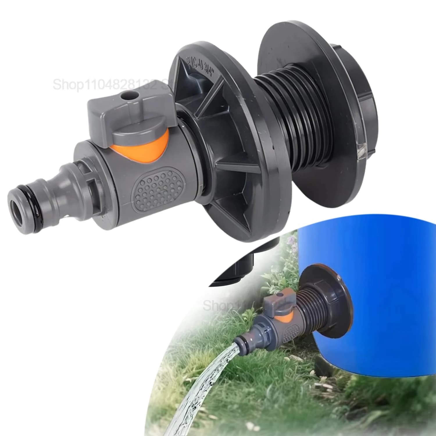 Connettori per Tubi dell'Acqua a 6 Vie in ABS, Valvole a Sgancio Rapido Antigoccia per Giardino, Casa e Applicazioni Industriali