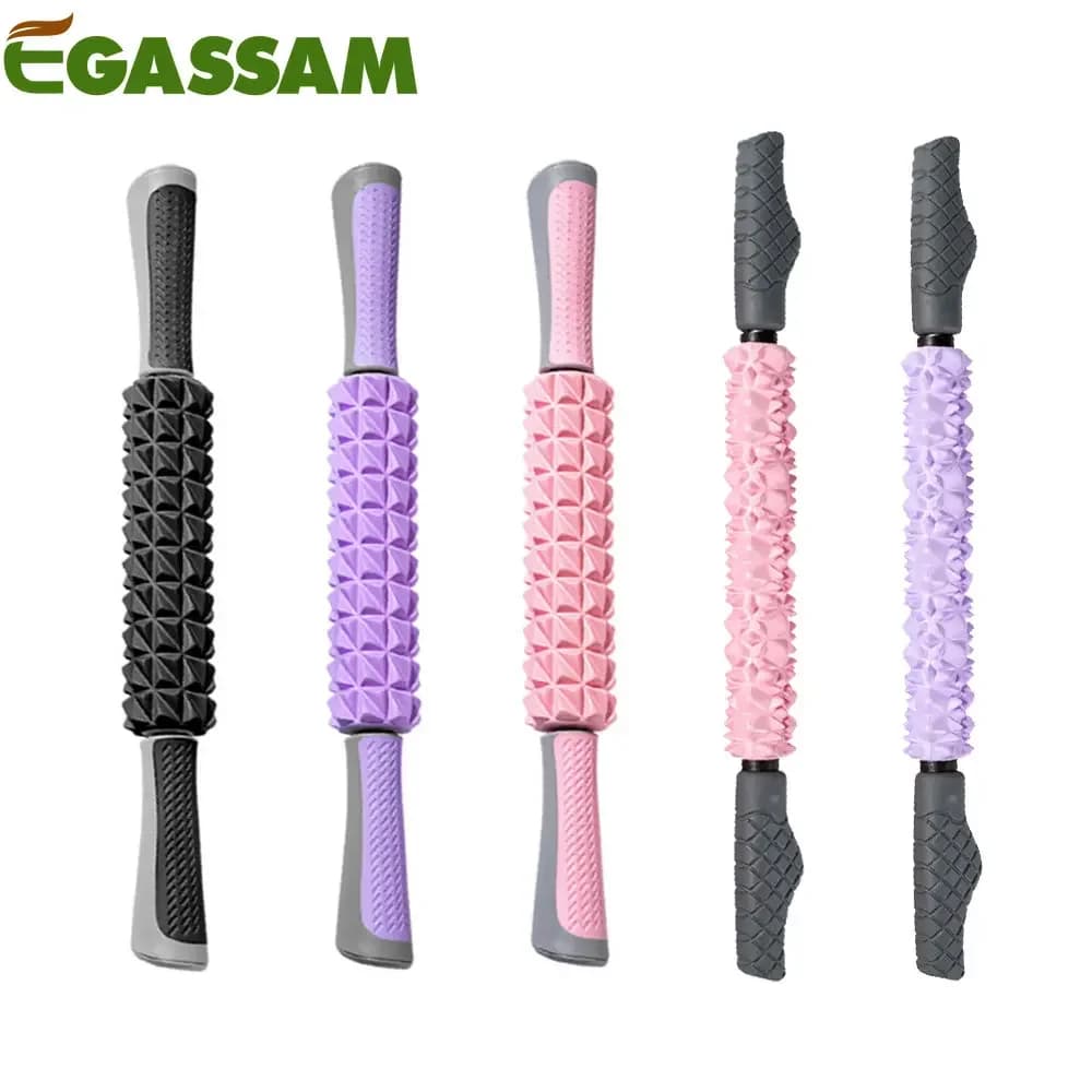 Muscle massage stick for athletes, helps reduce muscle pain, cramps, grip, legs, arms, back, calves, muscle massager