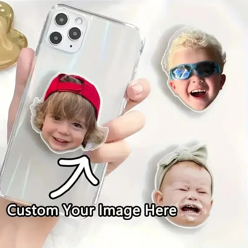Custom Acrylic Phone Grip Holder Cartoon Photo Customize Logo Anime Hologram Personalized Poppings Magnetic Phone Socket Griptok