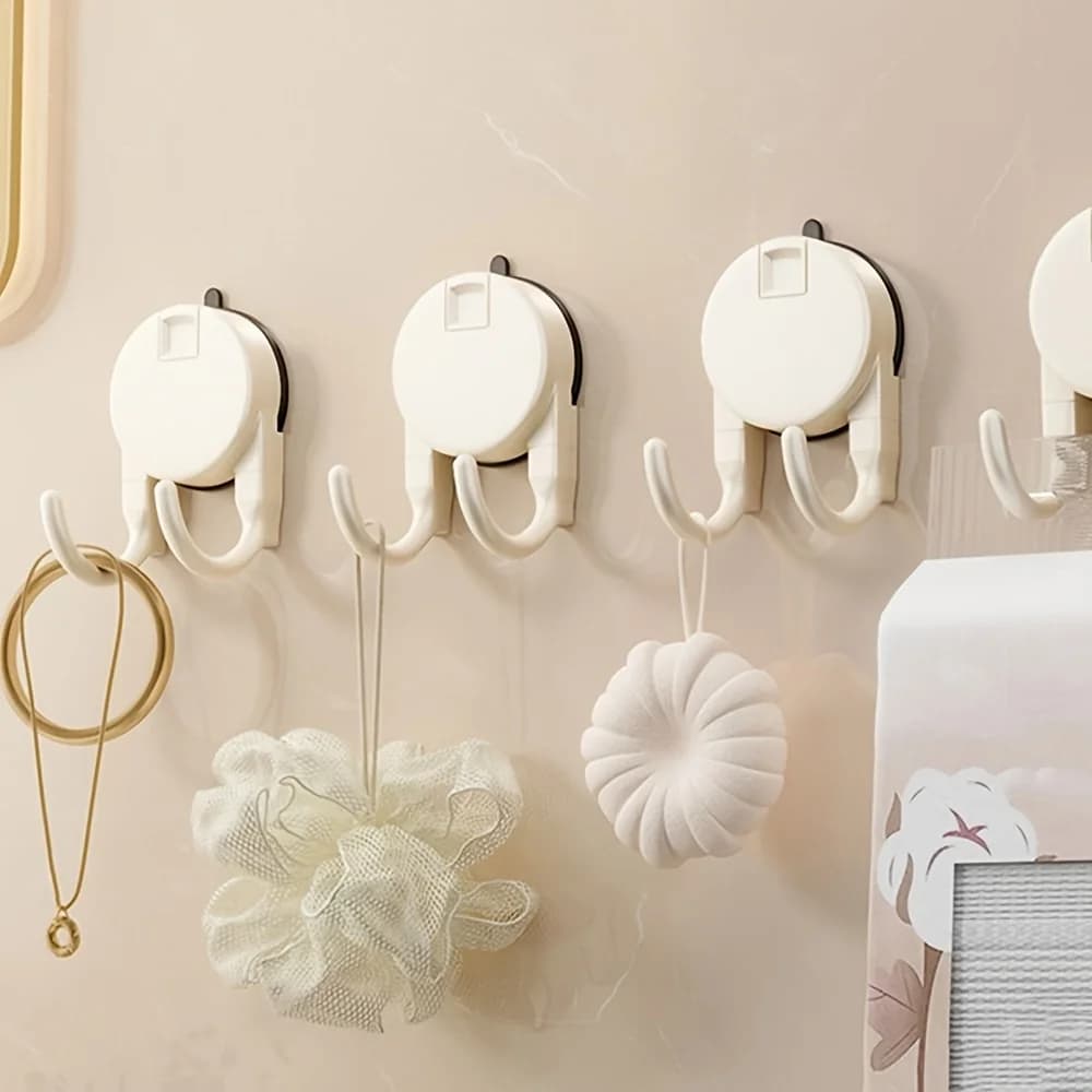 1 gancio a ventosa - Portasciugamani impermeabili e rimovibili da parete per cucina e bagno, design salvaspazio