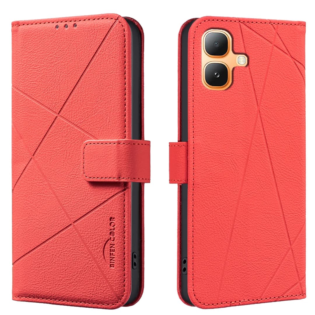 Custodia per telefono per Infinix Smart 20, nuova custodia a portafoglio in pelle di lusso