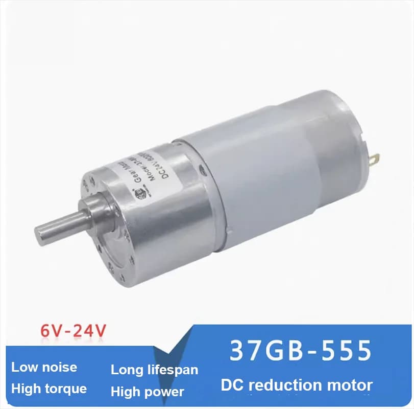 JGB37-555 Motore elettrico DC a coppia elevata e bassa velocità 12V Micro 24V 555 Motore riduttore cambio CC Motoriduttore per braccio robot