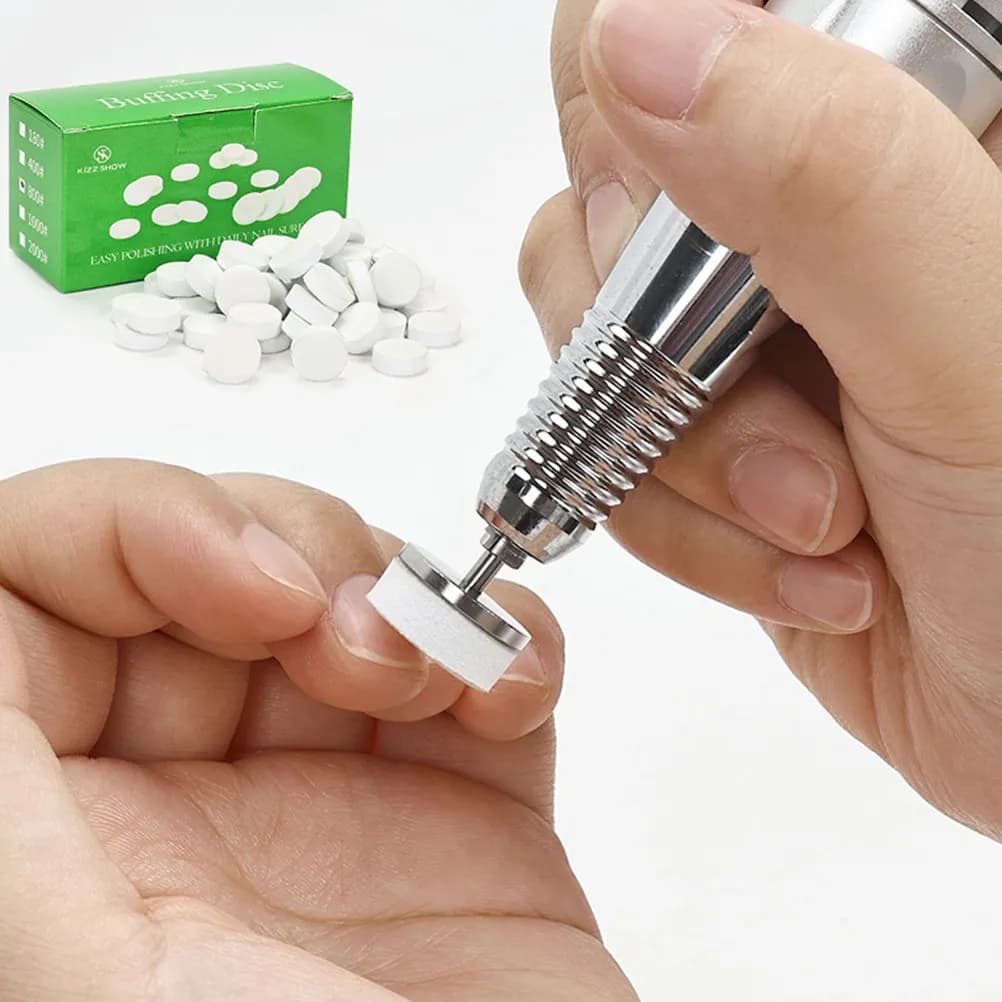 50 Pezzi Dischi Abrasivi Professionali per Manicure, Tamponi per Lucidatura e Levigatura, Strumenti Esfolianti per Pedicure, Ricambi