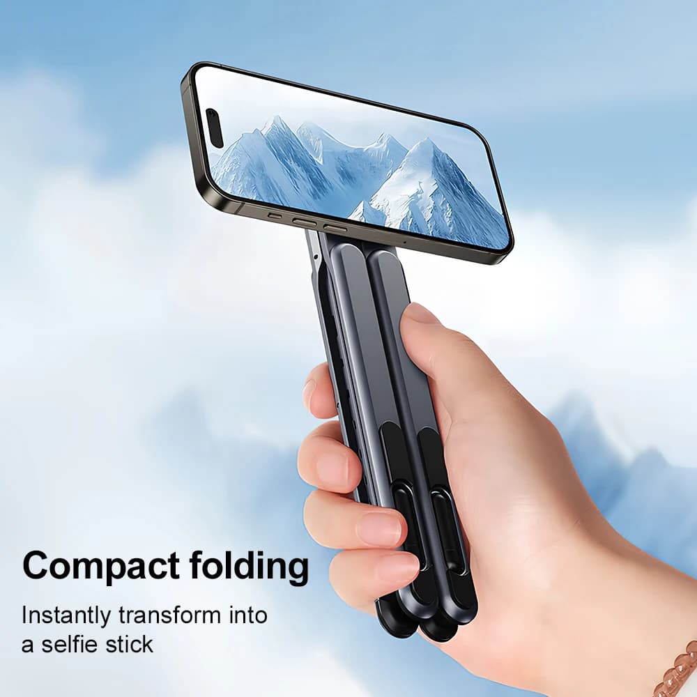 Laptop Stand, Multi-Purpose Portable Foldable Magnetic Stand, Aluminum Alloy Adjustable Holder for Smartphones, Pad, Laptop