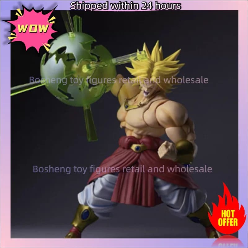 Originale ZT Studio Dragon Ball Z Shf 1/12 Broly Verde Giallo Capelli Lunghi ZT 01 02 03 Anime Action Collection Figure Giocattoli di Modello