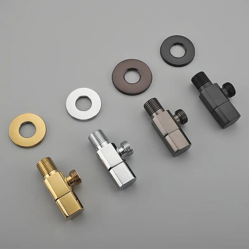 Accessori hardware per WC Valvola dell'acqua di riempimento chiusa Maschio 1/2 pistola spazzolata in metallo, oro spazzolato