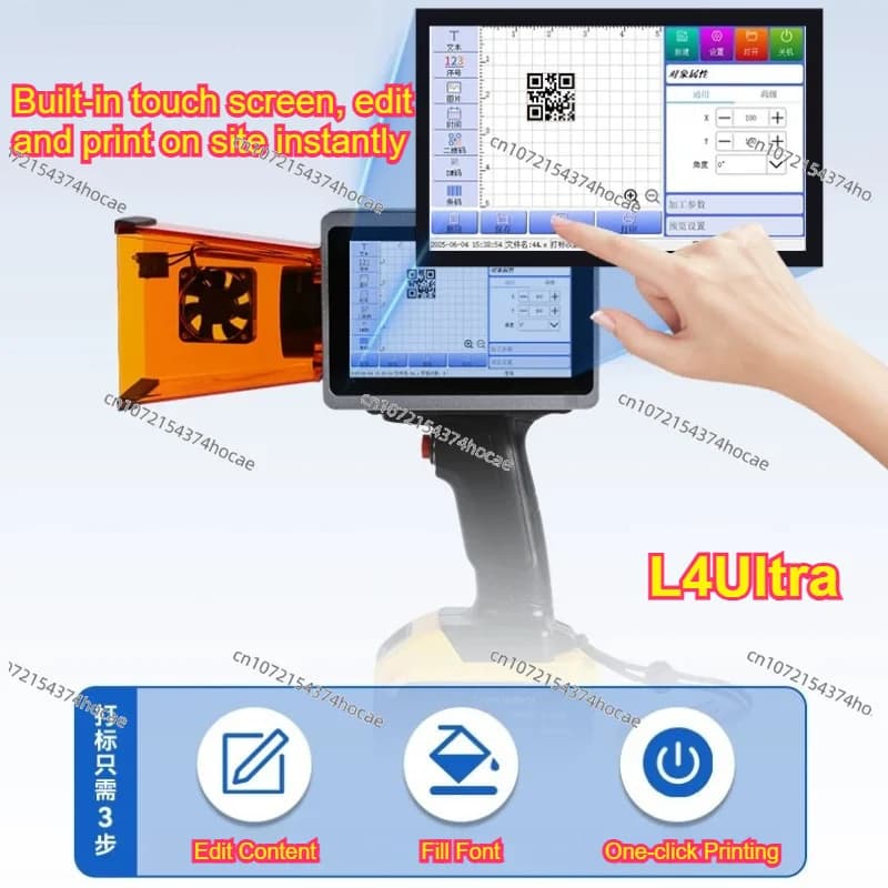 L4Ultra Incisore Laser a Semiconduttore 10W, Marcatore Laser Portatile Mini con Batteria al Litio