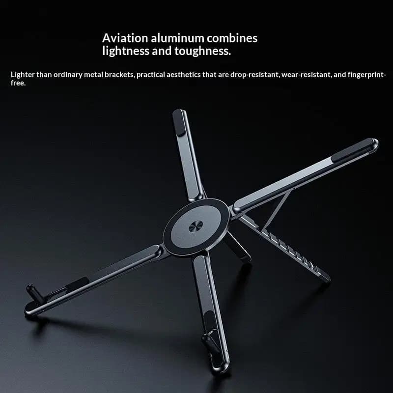 New【Plastic Phone Tablets Laptop Stand With Magnetic Base Foldable And 8-Position Height Adjustment For Pad And Phones Notebook】