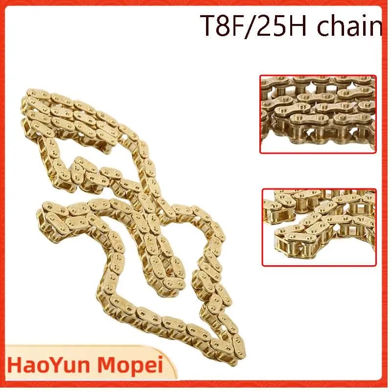Catena di trasmissione a maglie 25H144 per mini moto fuoristrada ATV a quattro ruote T8F118