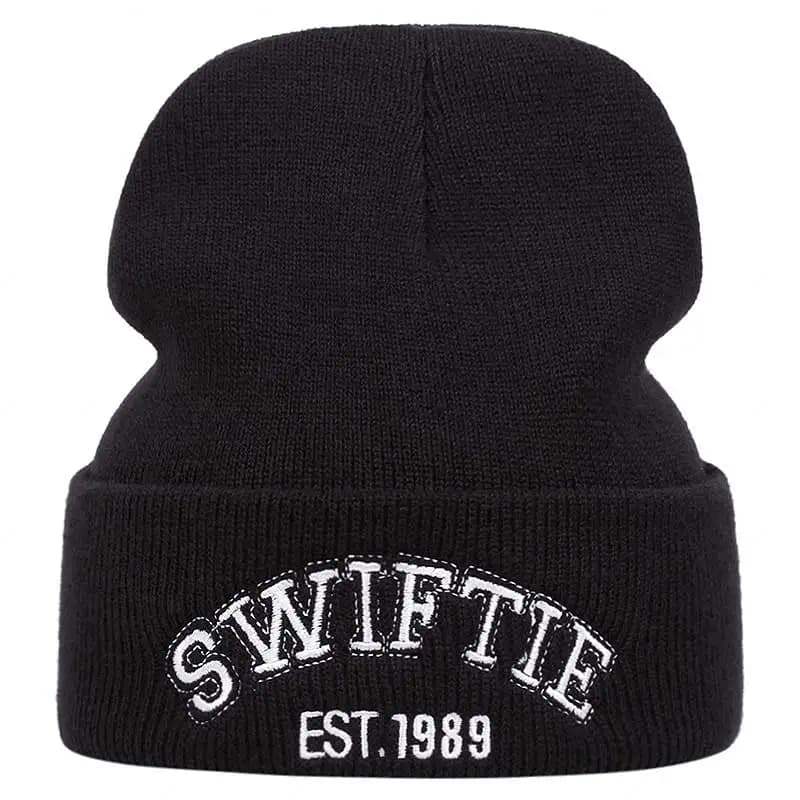 est 1989 cappello lavorato a maglia, cappello a fagiolo, cappello invernale da esterno ricamato cappello da sci
