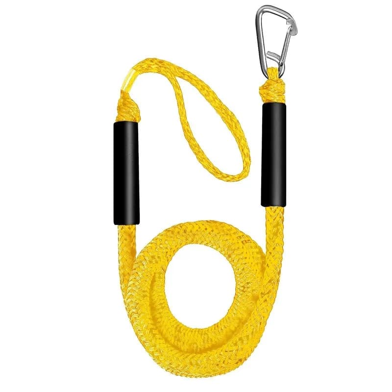 Docking Rope 1pcs 4 Feet Bungee Dock Line Mooring Ropes for Dockingi with Stainless Steel Clip Accessories Boat/Yacht Anchor