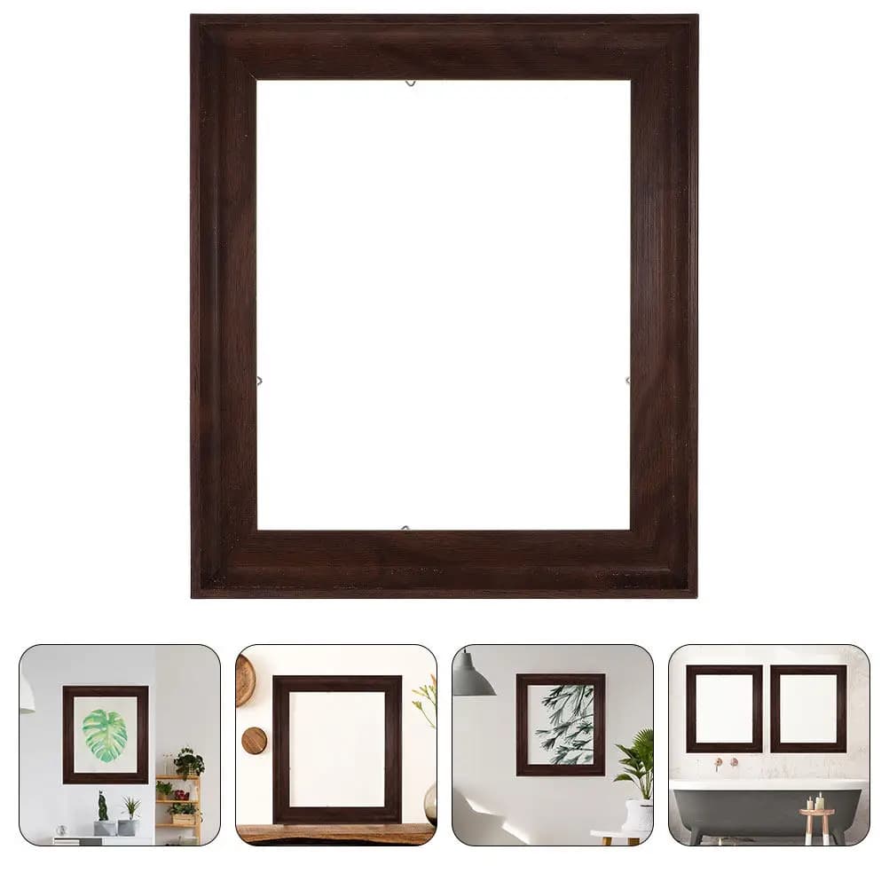 Cornice Galleggiante in Legno per Tela, Semplice ed Elegante, per Decorazione Murale, Esposizione di Quadri e Dipinti, da Appendere a Parete in Casa e Ufficio