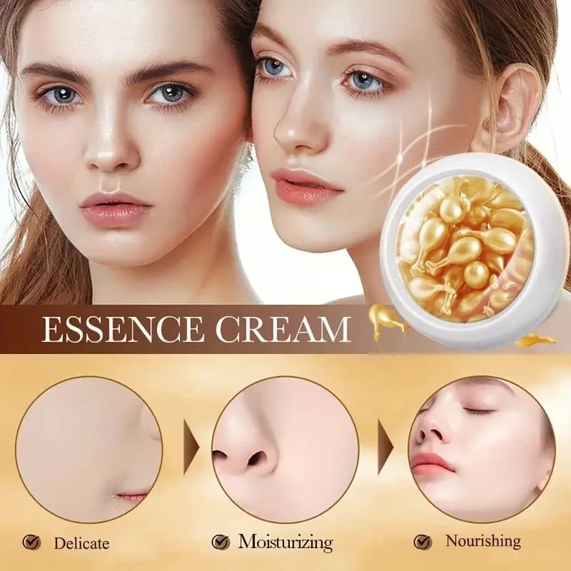 Fullerene Beauty Capsule Essence: Elasticizing, Hydrating, and Moisturizing Facial Application Essence in Small Disposable Packs