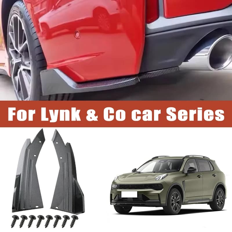 2pcs Rear Bumper Spoiler Lip Splitter Diffuser Anti-Crash Winglet Car Mod For Lynk & Co 01 02 03 05 06 07 08 09 Z10 2200 900