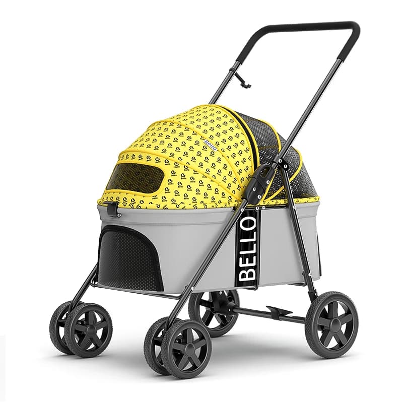 STLFF Trasportino per animali in plastica pieghevole 4 Trasportino per cani leggero e confortevole per viaggi in auto Disponibile Piccolo grande per cani Gatti