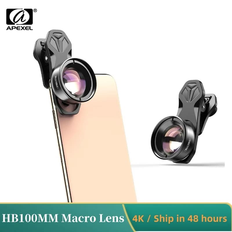 APEXEL 100 millimetri Macro Lens Camera Phone Lens 4 K HD Super Macro Lenti CPL Star Filtro per iPhonex xs max Samsung s9 tutti smartphone