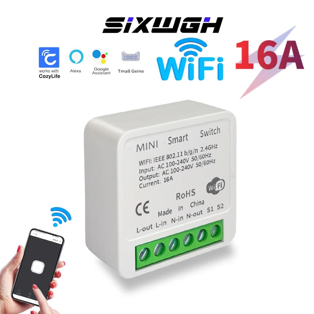 Cozylife16A WiFi Intelligent Switch Mini Repeater con controllo vocale compatibile con Siri Alexa Google per il controllo temporizzato remoto