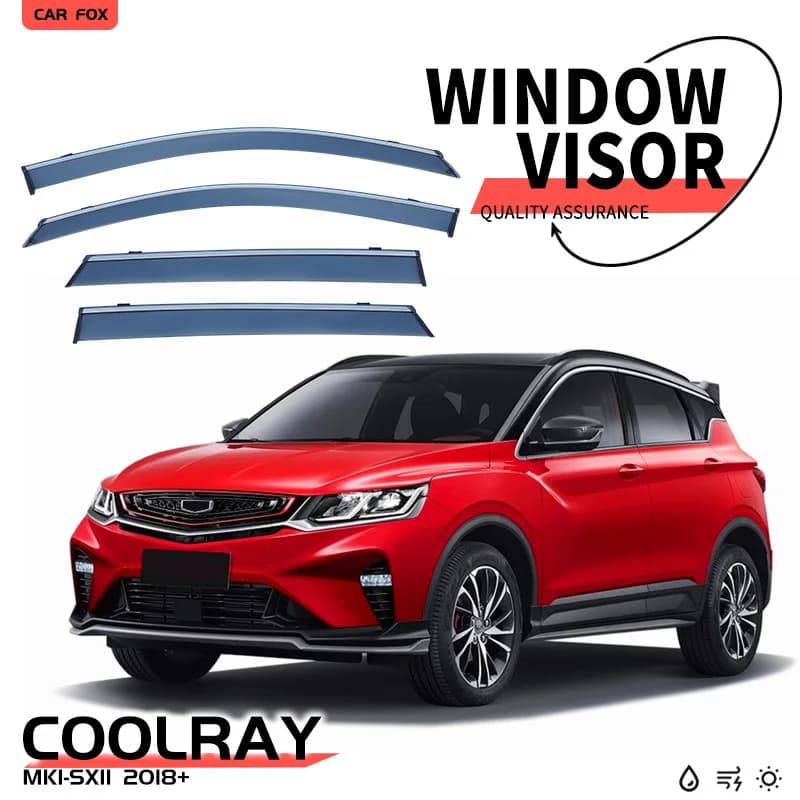 Per GEELY Coolray 2018+ Finestra di Automobile Visiera Tenda Shelter Parabrezza Finestrino Laterale Pioggia Parasole Accessori Auto