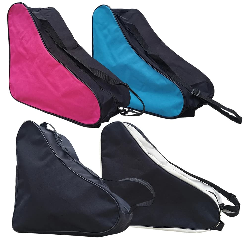 Borsa per Pattini a Rotelle per Adulti in Tessuto Oxford, Borsa per Pattini da Ghiaccio Pieghevole con Tracolla Regolabile