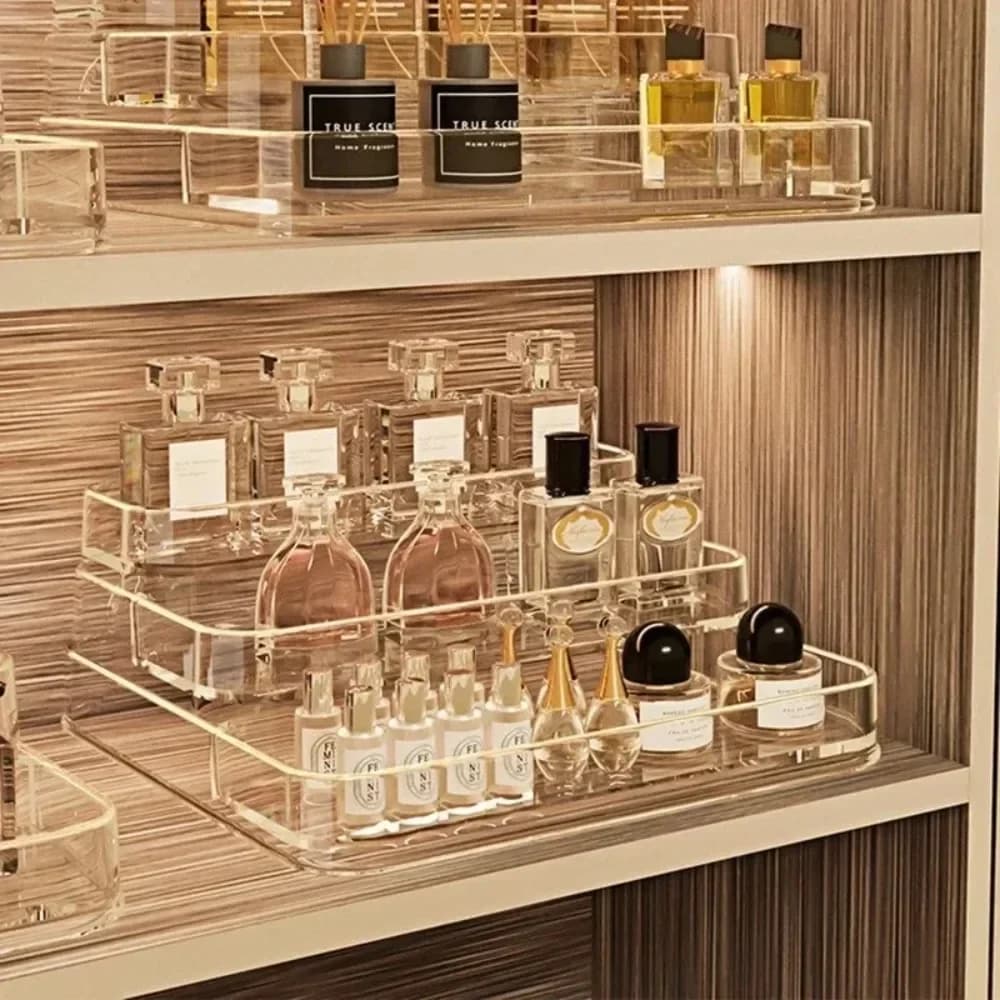 Table Perfume Shelf Organizer for Bath Makeup Organizer for Perfume Aromatherapy Organizer for Storage Rack for Skin Care Products