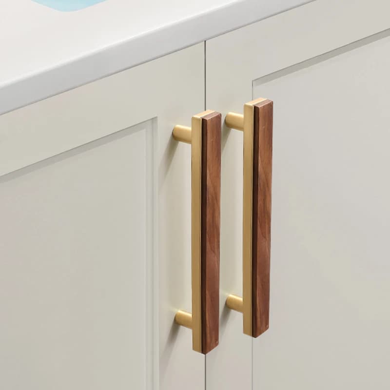 1pc stile cinese metallo + legno maniglia per porta armadio maniglia per mobili cassetto/scarpe scarpiera/maniglia per armadio hardware per la casa