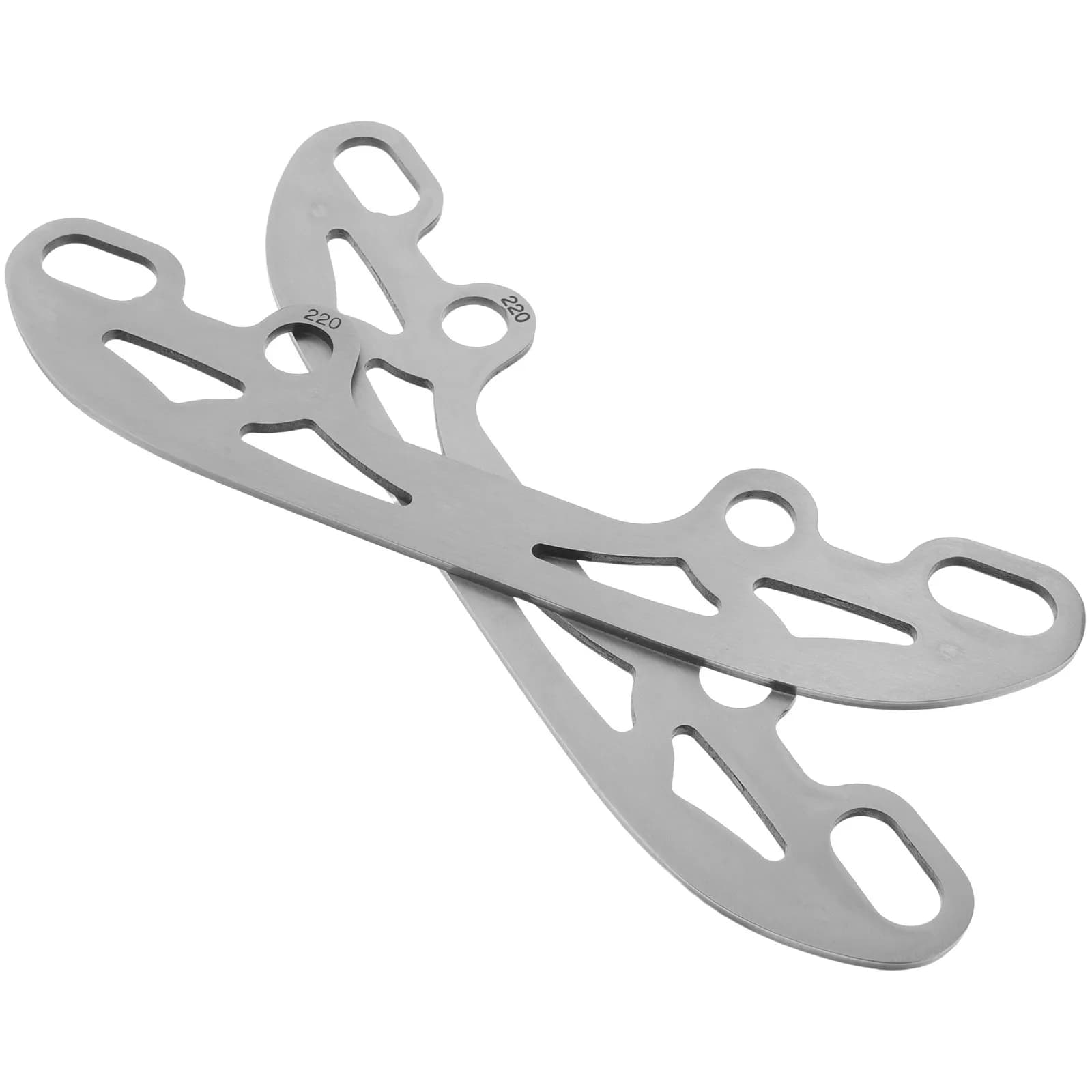 2 Pezzi Lame Premium in Acciaio Inossidabile per Pattini a Rotelle, Ricambi per Hockey su Ghiaccio, Affilate ed Efficienti per Frenata e Drifting