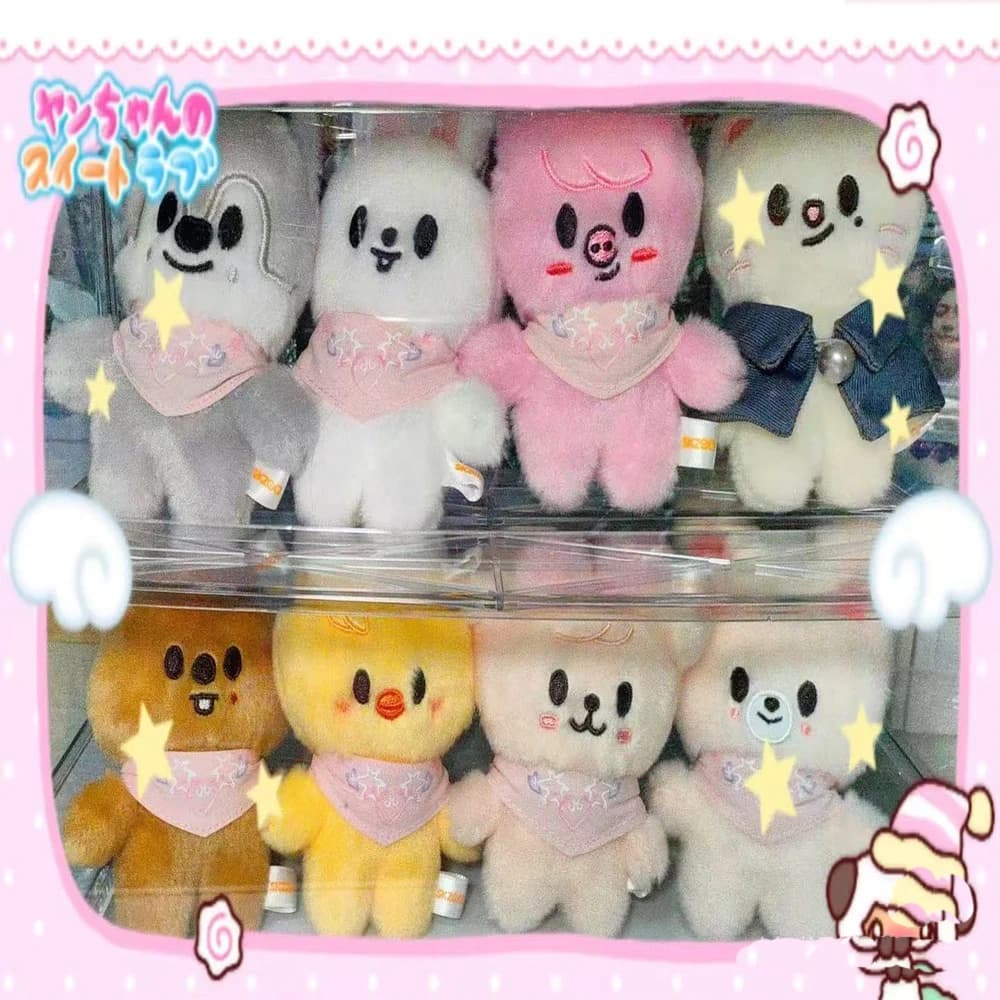 Peluche Pilot5 Fm da 10 cm, Giocattolo di Peluche Field Li Longfu Skzoo, Portachiavi Stary per Bambini, Animali di Peluche Anime Kawaii, Giocattoli e Regali