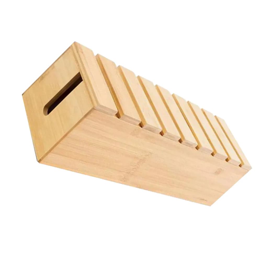 Organizzatore da Tavolo in Legno, Scatola per Gestione Cavi con Supporto per Telefono, Copri Presa Multipla, Nascondi Cavi per Ufficio e Casa