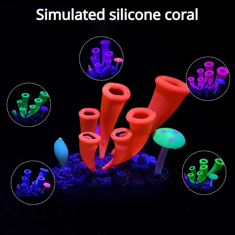 Aquarius Landscapes Aquarium Decoration Simulation Silica Gel Coral Artificial Coral Decoration Ornament of fake underwater plants