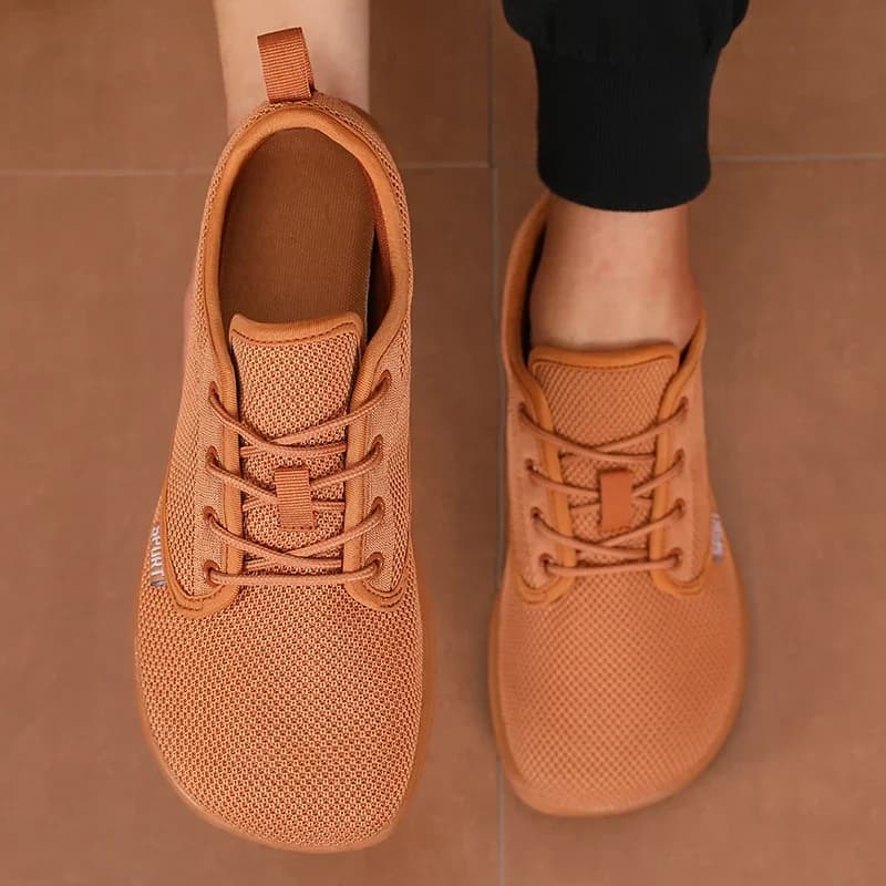 Scarpe da uomo a punta larga Mesh lavorata a maglia traspirante Scarpe comode a piedi nudi Casual Versatili Suola morbida Scarpe larghe per ultime Scarpe da passeggio