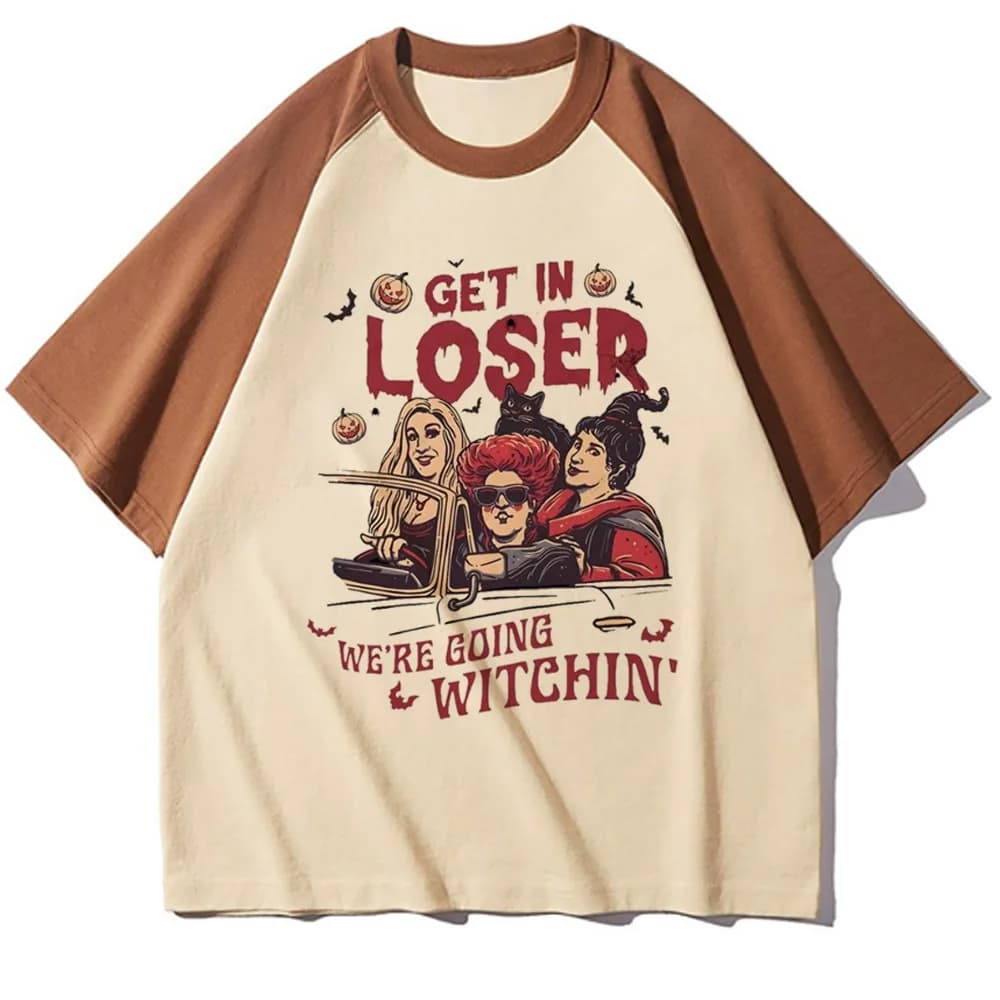 Top di Halloween T-shirt da donna Confortevole Retro University Y2k Pop Culture camicia da donna anni '80 estetica Vintage anime Retro traspirante