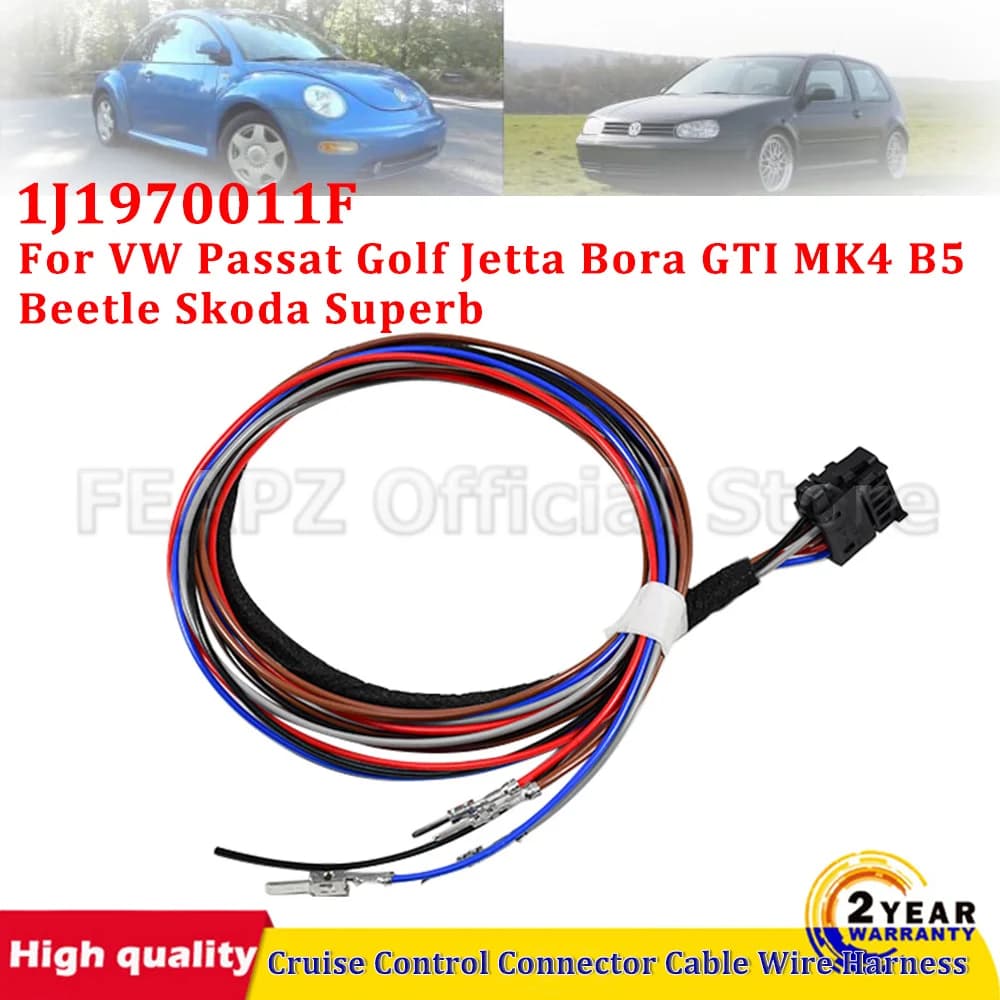 Cruise Control System Wiring Cable Connector For VW Passat Golf Jetta Bora GTI MK4 B5 Beetle Skoda Superb Seat 1J1970011F