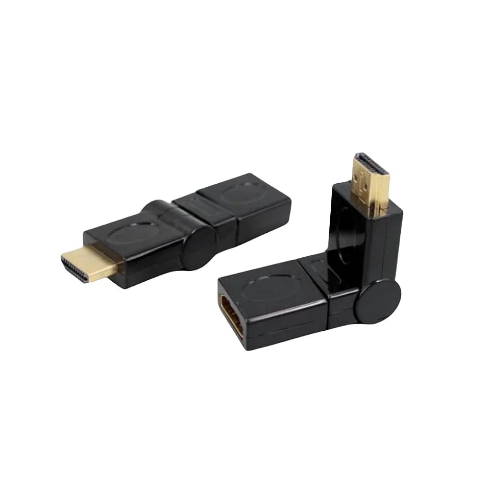 Adattatore HDMI maschio a femmina 1.4 90 gradi 180 gradi 360 gradi rotazione libera pieghevole compatibile con 1.3