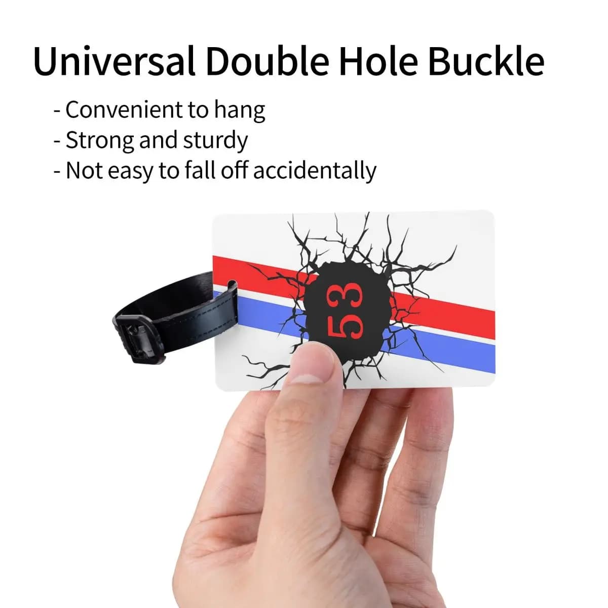 Etichette per bagagli Herbie Number 53, accessori per valigie, etichetta per bagaglio da viaggio, porta etichetta con nome, indirizzo e ID