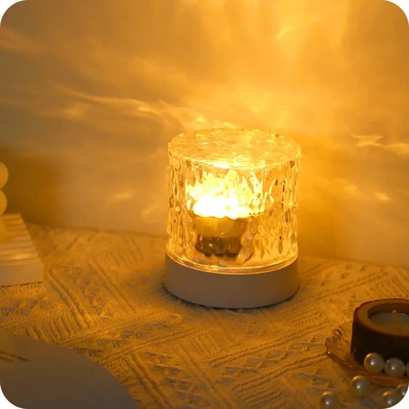 Lampada da scrivania decorativa con telecomando creativo per atmosfera notturna da comodino per bambini