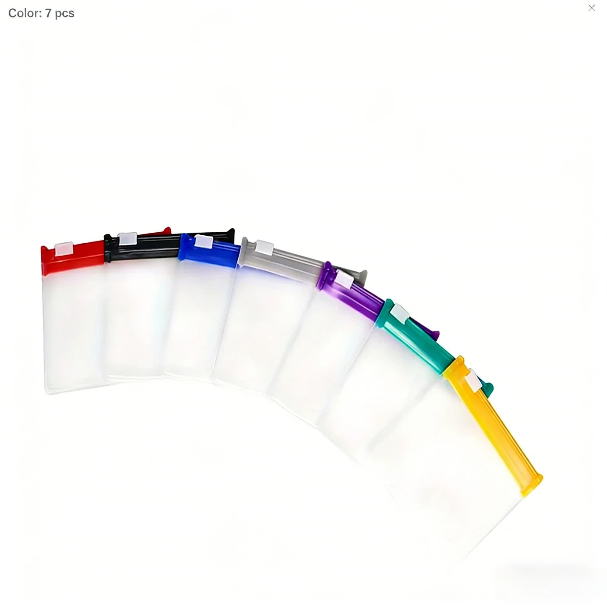 Set di 7 Mini Borse Organizer per Pillole Colorate, Piccole Custodie Impermeabili con Cerniera per Viaggio, Contenitori per Medicinali, Vitamine e Gioielli