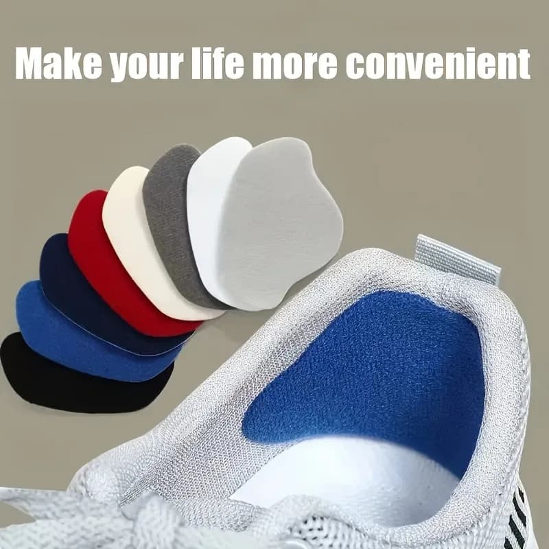 6 Pcs Sneaker Heel Repair Patches Wear-Resistant Shoe Heel Protector Stickers Fix Worn Holes for Sneakers, Leather Shoes