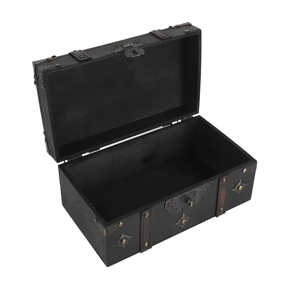 3pcs Decorative Boxes Retro Wooden Storage Box With Key Wood Decorative Storage Box With Lock Jewelry Trinket Box For Jewelry