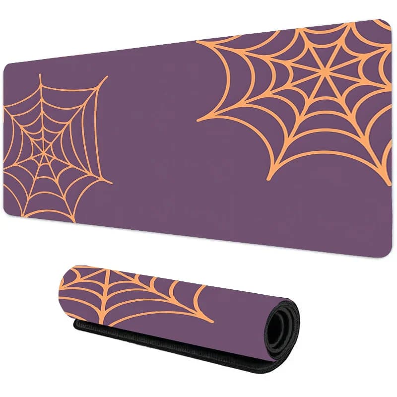 Halloween Spider Bat 900x400x4mm tappetino per mouse xxl tappetino di espansione per PC antiscivolo scrivania da gioco accessori per ufficio tappetino per tastiera