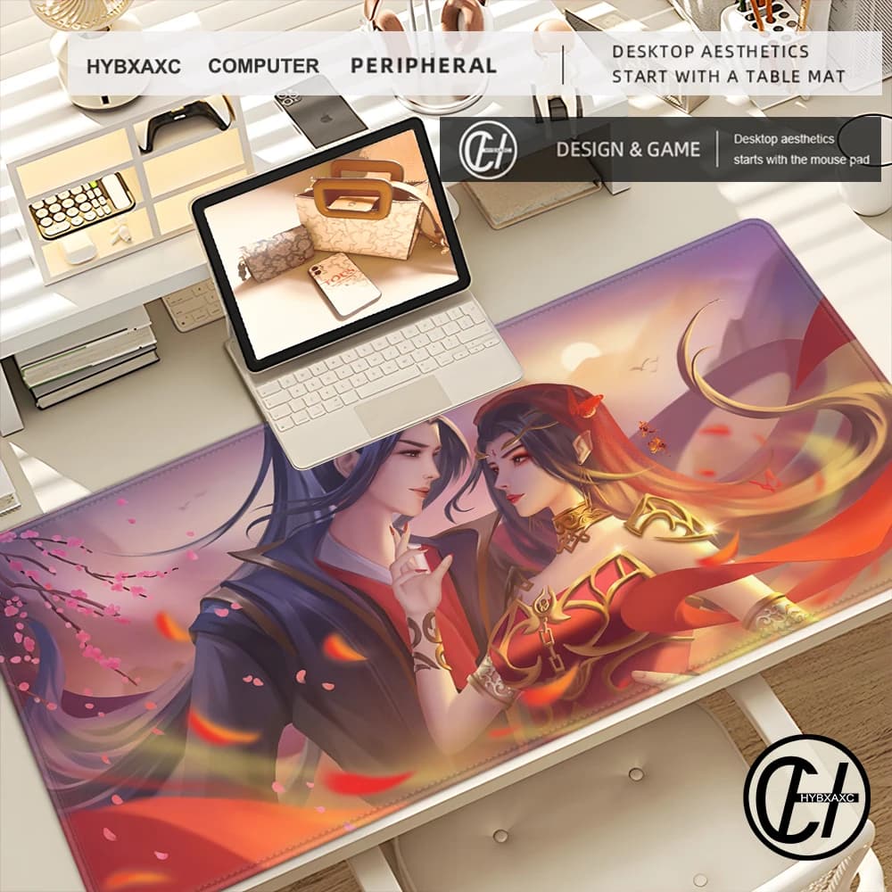 Comic Fights Break Sphere Dou Po Cang Qiong Xiao Yan Medusa Tappetino per mouse Tappetino per tastiera da scrivania anime extra large personalizzato