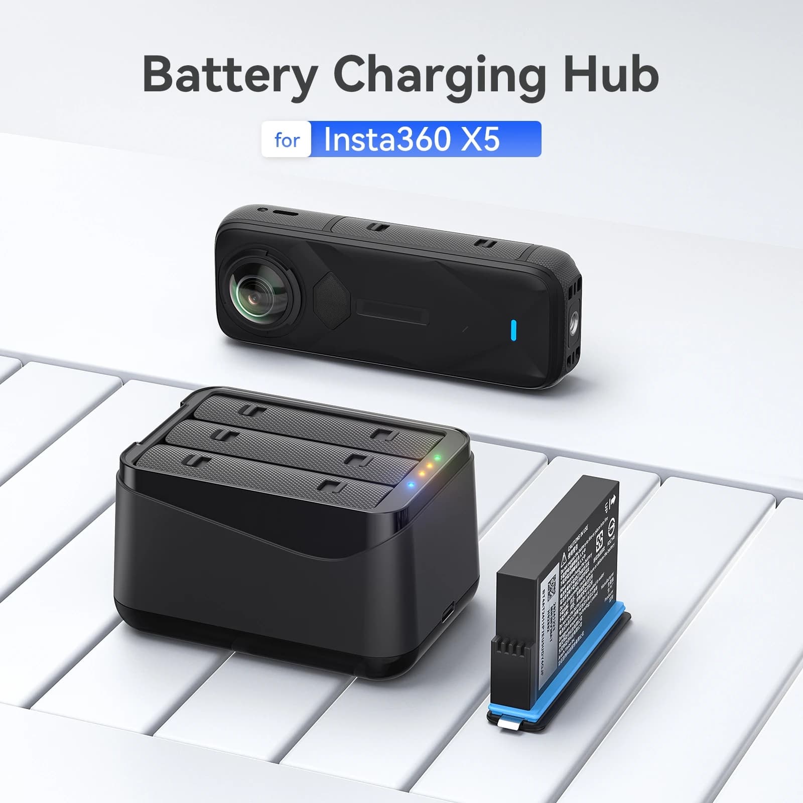 Per Insta360 X5 Caricabatteria X5 Base di ricarica per batteria Accessori per vano portaoggetti