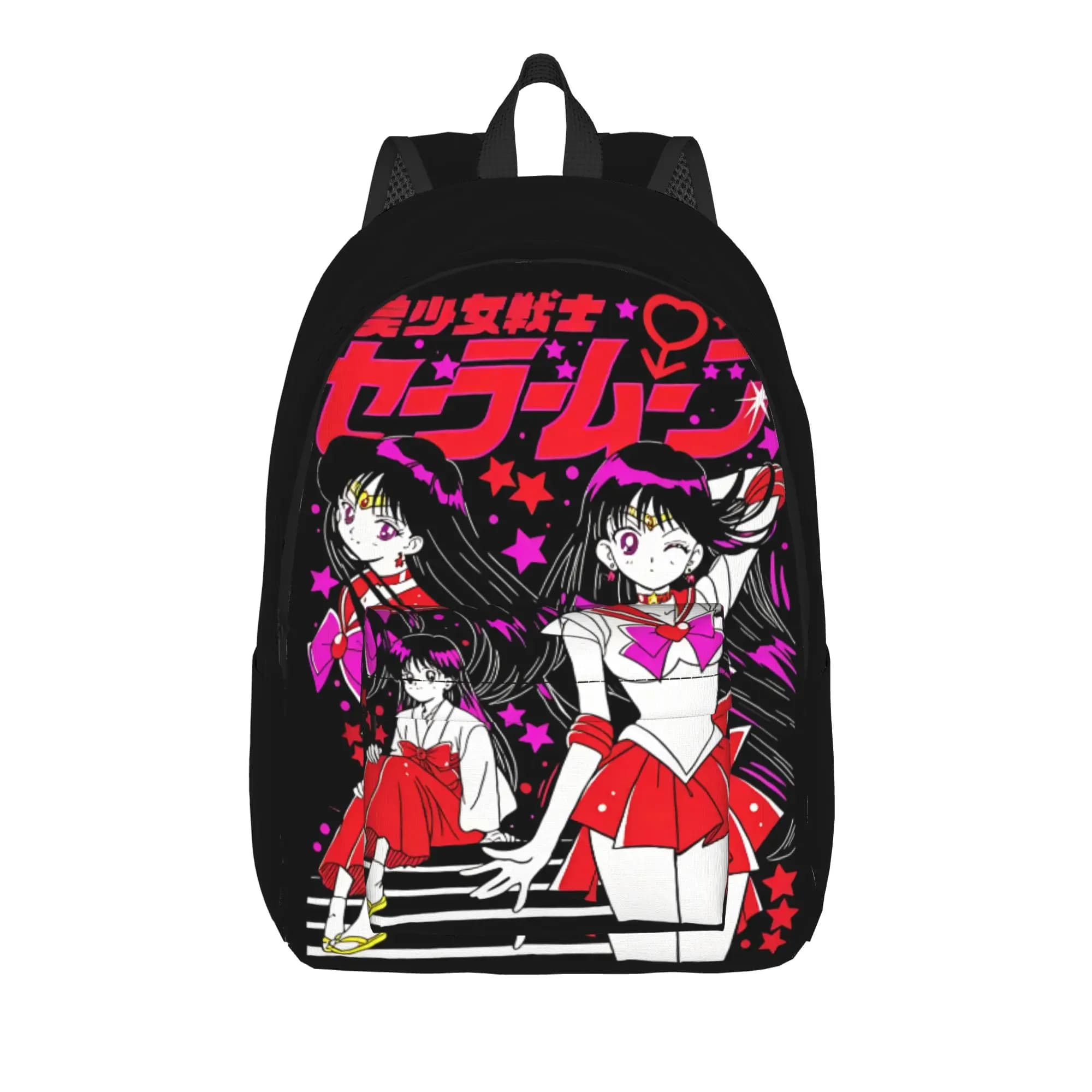 Sailors Moons Cartoon Backpack for Men Women Fashion High School Hiking Travel Daypack Laptop Computer Shoulder Bag Sports
