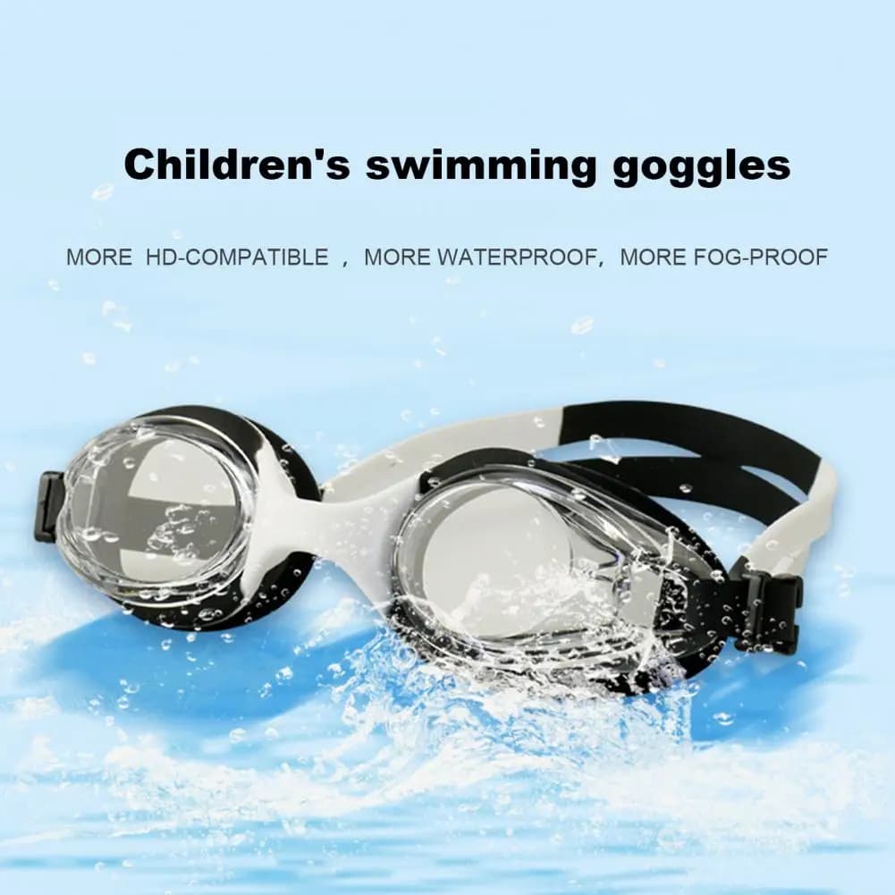 Occhiali regolabili occhialini da nuoto a prova di perdite occhialini da nuoto antiappannamento per bambini con cinturino regolabile per una visione ampia e chiara alta