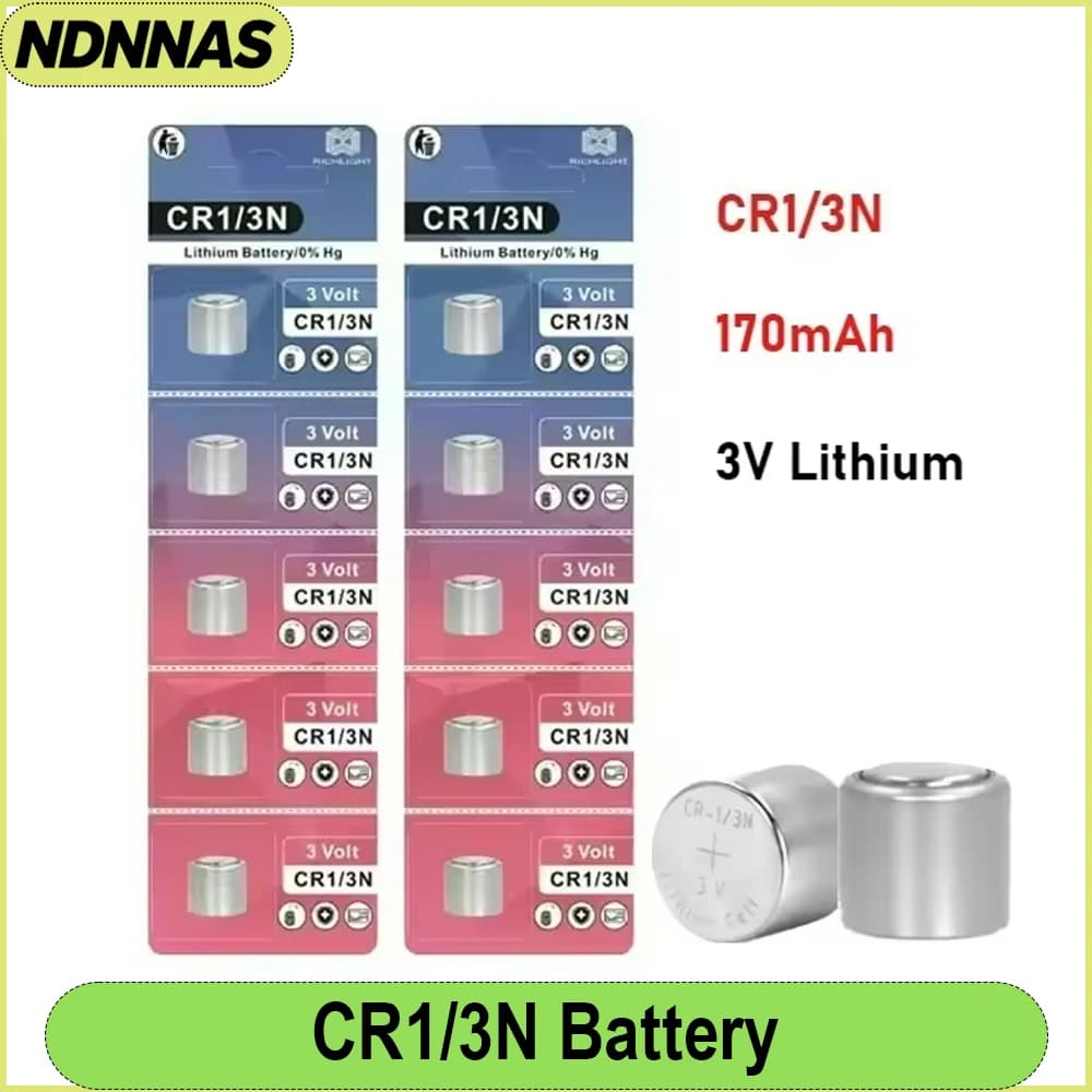 CR1/3N 3V Rechargeable Lithium Battery High Capacity Replacement Batteries for Digital Camera Flash Golf Rangefinder Smart Door