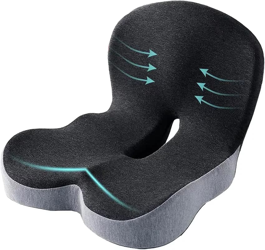 Lombare cushion in Memory Foam for Seats, Office Chair Back Support, Interior Accessories