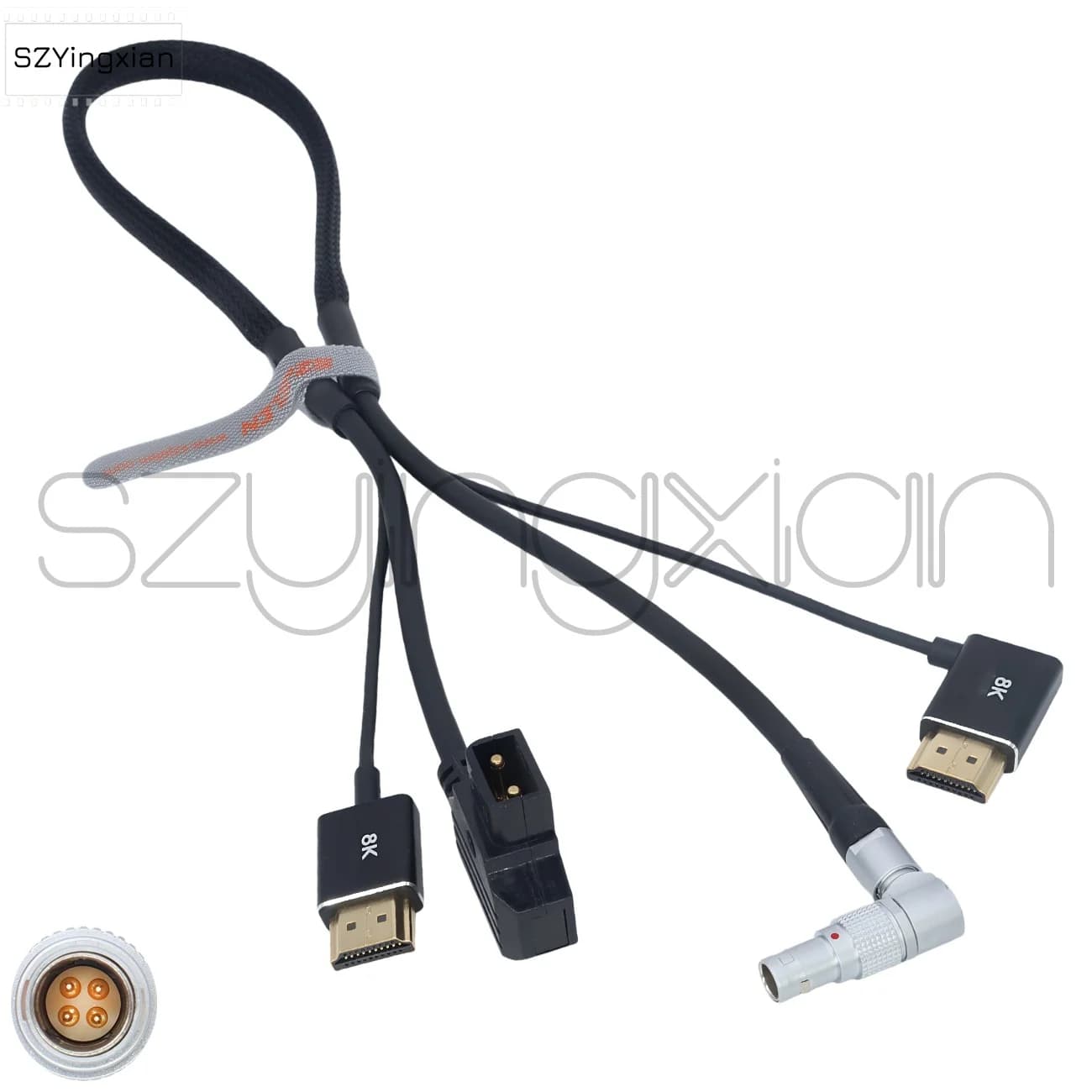Zacuto Kameleon EVF Pro Kit D-TAP To 0B 4Pin with Combination Power Cable and HDMI Cable